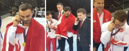 CUMHURBA�KANI ERDO�AN, SUAT �ELEN\'� ARAYARAK KUTLADI