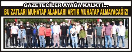 GAZETEC�LER AYA�A KALKTI�