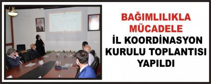 BA�IMLILIKLA M�CADELE �L KOORD�NASYON KURULU TOPLANTISI YAPILDI