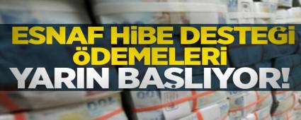 ESNAFA H�BE �DEMELER� YARIN BA�LIYOR