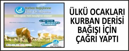 �LK� OCAKLARI KURBAN DER�S� BA�I�I ���N �A�RI YAPTI