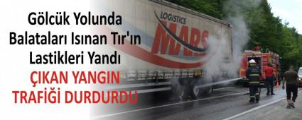 G�lc�k Yolunda Balatalar� Is�nan T�r\'�n Lastikleri Yand�