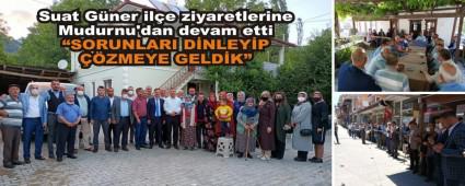 Suat G�ner il�e ziyaretlerine Mudurnu\'dan devam etti