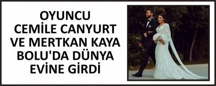 OYUNCU CEM�LE CANYURT VE MERTKAN KAYA BOLU\'DA D�NYA EV�NE G�RD�