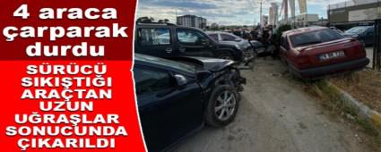 4 ARACA �ARPARAK DURDU