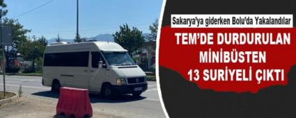 Sakarya\'ya giderken Bolu\'da Yakaland�lar