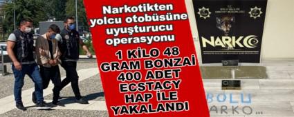 NARKOT�KTEN YOLCU OTOB�S�NE UYU�TURUCU OPERASYONU