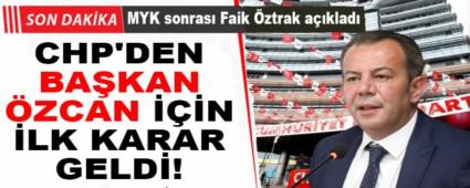 CHP\'DEN TANJU �ZCAN KARARI