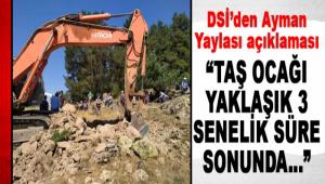 DS�\'den Ayman Yaylas� a��klamas�