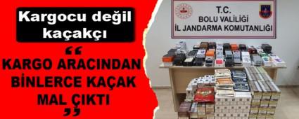 KARGO ARACINDAN B�NLERCE KA�AK MAL �IKTI