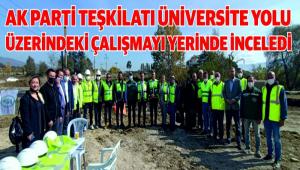 AK PART� TE�K�LATI �N�VERS�TE YOLU �ZER�NDEK� �ALI�MAYI YER�NDE �NCELED�