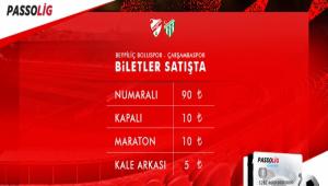 BOLUSPOR KUPA MA�ININ B�LETLER�N� SATI�A �IKARDI