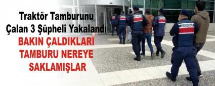 Trakt�r Tamburunu �alan 3 ��pheli Yakaland�