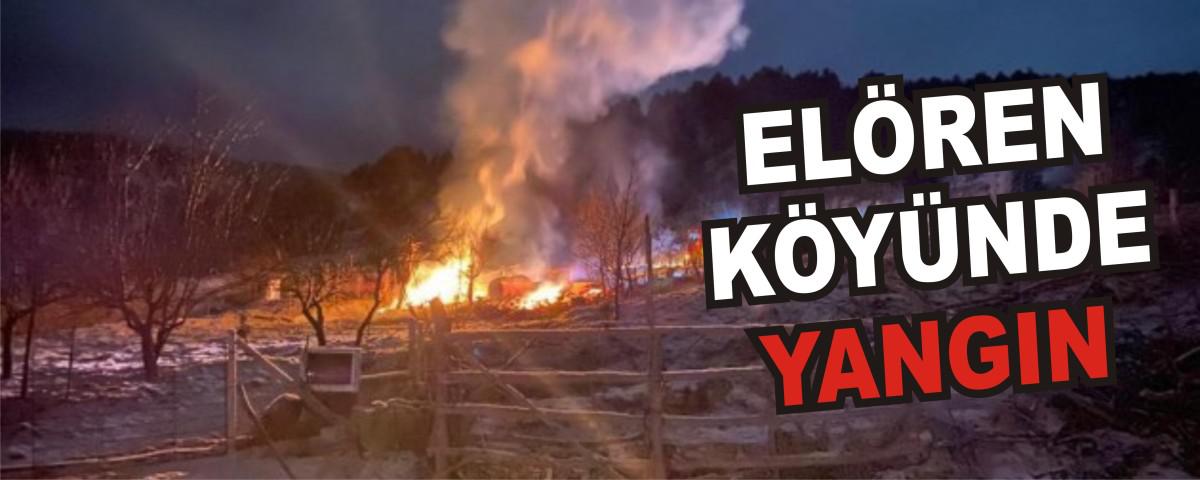 EL�REN K�Y�NDE YANGIN