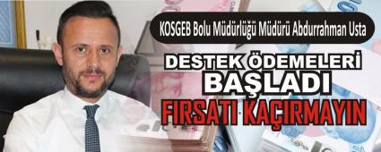 DESTEK �DEMELER� BA�LADI