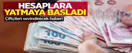 TARIM DESTEKLER� ��FT��LER�N HESAPLARINA YATMAYA BA�LADI