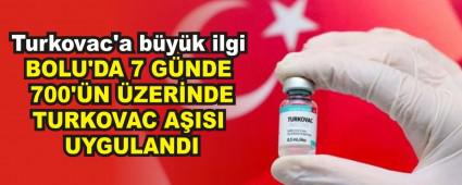 BOLU\'DA 7 G�NDE 700\'�N �ZER�NDE TURKOVAC A�ISI UYGULANDI