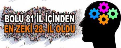 BOLU 81 �L ���NDEN EN ZEK� 28. �L OLDU