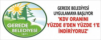 �KDV ORANINI Y�ZDE 8\'DEN Y�ZDE 1\'E �ND�R�YORUZ\'