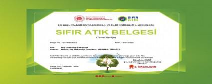 �EVRE BAKANLI�I\'NDAN D�� HEK�ML��� FAK�LTES�NE SIFIR ATIK BELGES� VER�LD�
