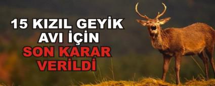 15 KIZIL GEY�K AVI ���N SON KARAR VER�LD�
