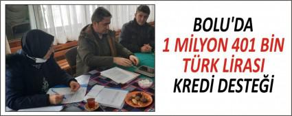 BOLU\'DA 1 M�LYON 401 B�N T�RK L�RASI KRED� DESTE��