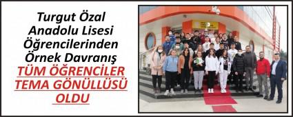 Turgut �zal Anadolu Lisesi ��rencilerinden �rnek Davran��