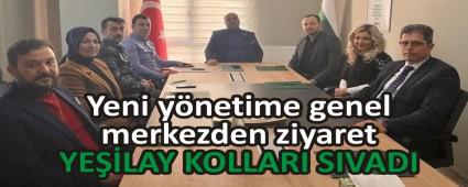 Yeni y�netime genel merkezden ziyaret