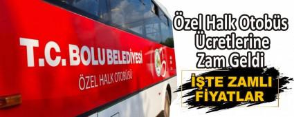 �zel Halk Otob�s �cretlerine Zam Geldi