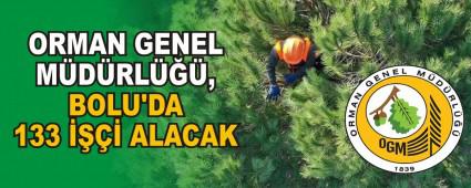 ORMAN GENEL M�D�RL���, BOLU\'DA 133 ���� ALACAK