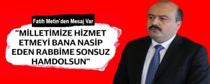 Fatih Metin\'den Mesaj Var