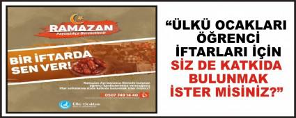 ��LK� OCAKLARI ��RENC� �FTARLARI ���N S�Z DE KATKIDA BULUNMAK �STER M�S�N�Z?�