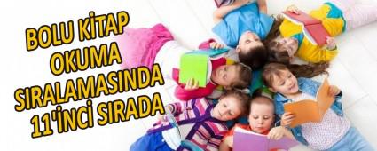 BOLU K�TAP OKUMA SIRALAMASINDA 11\'�NC� SIRADA