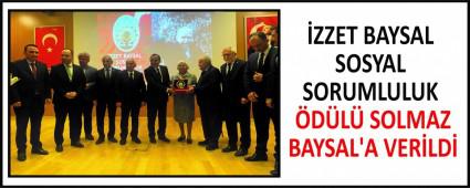�ZZET BAYSAL SOSYAL SORUMLULUK �D�L� SOLMAZ BAYSAL\'A VER�LD�