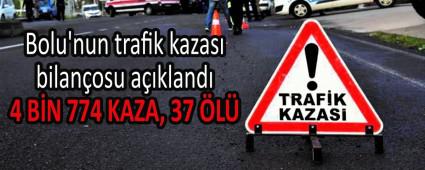 Bolu\'nun trafik kazas� bilan�osu a��kland�