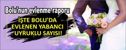 ��TE BOLU\'DA EVLENEN YABANCI UYRUKLU SAYISI!