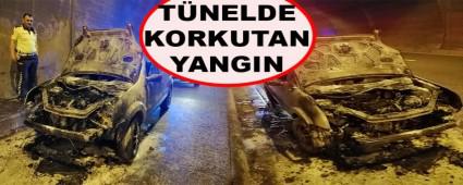 T�NEL ��ER�S�NDEK� YANGIN KORKUTTU