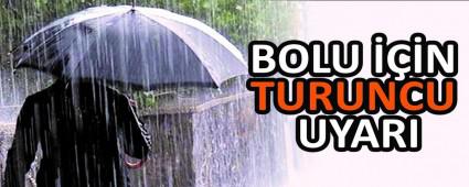BOLU ���N TURUNCU UYARI