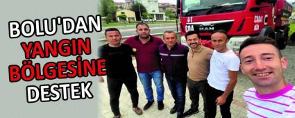 BOLU\'DAN YANGIN B�LGES�NE DESTEK