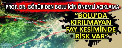 �BOLU\'DA KIRILMAYAN FAY KES�M�NDE R�SK VAR�