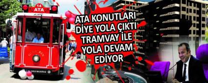 ATA KONUTLARI D�YE YOLA �IKTI  TRAMVAY �LE YOLA DEVAM ED�YOR