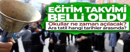 MEB OKULLARIN A�ILACA�I TAR�H� DUYURDU
