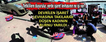 Yetkililere duyurulur, yerde i�aret levhas�n�n ne i�i var?
