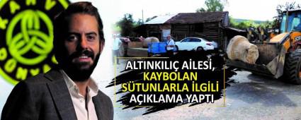 ALTINKILI� A�LES�, KAYBOLAN S�TUNLARLA �LG�L� A�IKLAMA YAPTI