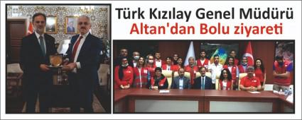 T�rk K�z�lay Genel M�d�r� Altan\'dan Bolu ziyareti