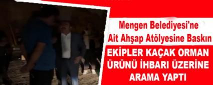 Mengen Belediyesi\'ne Ait Ah�ap At�lyesine Bask�n