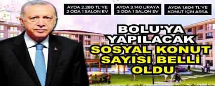 BOLU\'YA YAPILACAK SOSYAL KONUT SAYISI BELL� OLDU