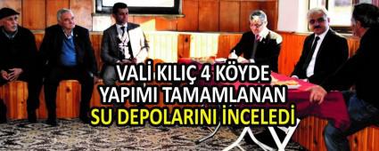 VAL� KILI� 4 K�YDE YAPIMI TAMAMLANAN SU DEPOLARINI �NCELED�