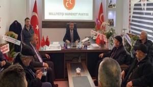 MUHTARLARDAN �LHAN DURAK\'A Z�YARET