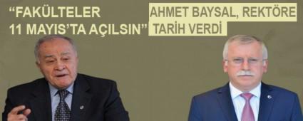 AHMET BAYSAL, REKT�RE TAR�H VERD�